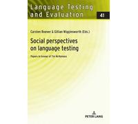 Carsten Roever Social perspectives on language testing (Copertina rigida)