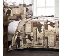 Carstens Set Trapunta Poliestere, Marrone, King