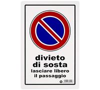 Cartello segnaletico Divieto di Sosta 20x30 cm