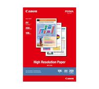 Canon High Resolution Paper HR-101 1033A001, 106 g/m2, A4, 200pz, appositamente levigato, bianco, carta fotografica