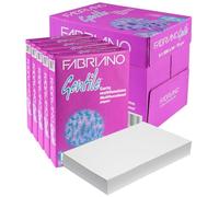 Carta A4 Economica per Stampante Fabriano Gentile, 5 Risme da 500 Fogli - 2500 Totali, Eurocali Carta da 75gr Per Ufficio, Fotocopie, Multiuso