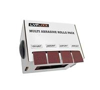 Carta abrasiva 4 pezzi Carta vetrata Varietà Pack con Dispenser Smeraldo Disegnabile Panno Rotolo Metallo Vetro Carpenteria Carta abrasiva (4rotoli6m)