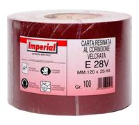 CARTA ABRASIVA VELCRATA 'E 28V' Grana 180 - rotolo mm 120x25 mt