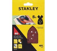 CARTA ABRASIVA VELCRATA MOUSE BD STANLEY - GRANA 80 STA31004-XJ CF=PZ 5- 5 c...