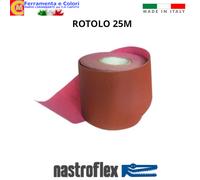 Carta Abrasiva Vetrata VELCRATA h115 Grana 40?180 ROTOLI 25 m Per Plastica Legno