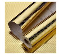 Carta adesiva for mobili da cucina, autoadesiva, 40 cm, con texture metallica, impermeabile e antiolio, in oro argento(Color9,40cmX10m)