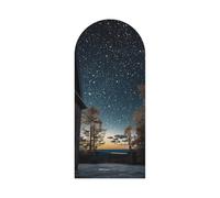 Carta Adesiva per Mobili Albero Marrone Stella Adesivi Murali Non Tessut Carta da Parati Adesiva Muro Cucina Parato Adesivo per Parete Autoadesiva Wallpaper Soggiorno Wall Sticker 40x180cmx2 Pcs