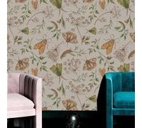 Carta Adesiva per Mobili Foglie Di Farfalla Arancione Tappeto murale autocollante PVC Impermeabile per Soggiorno Camera Bagno Cucina Carta da Parati Adesiva Muro 40x120 cm/ 1 rotolo