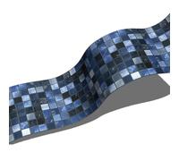 Carta Adesiva per Mobili Geometria Blu Marino Adesivi Murali Non Tessut Wallpaper Moderna Parato Adesivo per Parete Autoadesiva Carta da Parati Adesiva Muro Cucina Soggiorno 10x200cm/3 roll