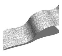 Carta Adesiva per Mobili Stampa Mandala Grigio Adesivi Murali Non Tessut Wallpaper Moderna Parato Adesivo per Parete Autoadesiva Carta da Parati Adesiva Muro Cucina Soggiorno 10x200cm/1 roll