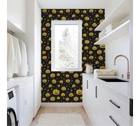 Carta Adesiva per Mobili Stella Zucca Gialla Adesivi Murali Non Tessut Carta da Parati Cucina Adesiva Muro Parato Adesivo per Parete Autoadesiva Wallpaper Soggiorno Wall Sticker 45x100cm/1 roll
