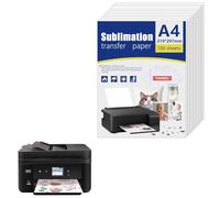 Carta Adesiva Stampabile Trasparente 30 Fogli Carta Adesiva Stampabile Trasparente - Adesivi Trasparenti Stampabili per Stampanti a Getto d'inchiostro e Stampanti Laser - 21x 29,7 cm (Trasparente)