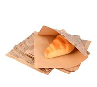 Carta Alimentare, 200 Pezzi Sacchetti per Hamburger, 15x15 cm Carta da Imballaggio Alimentare, Carta Oleata per Alimenti per Patatine, Hamburger, Panini (B 18x18cm 200pcs)