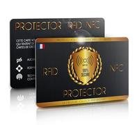 Carta Anti RFID/NFC, protegge tutte le tue carte bancarie dagli hacker, finito le custodie e le tasche, carta anti hacking, protezione passaporto/carta blu senza contatto, 1 sufficiente, nero, 1