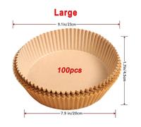 Carta Antiaderente Friggitrice Ad Aria Airfryer rotonda rettangolare 100 pezzi