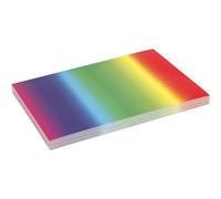 Carta arcobaleno, formato A4, 21 x 30 cm, 180 g, 100 fogli