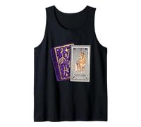 Carta Artistica con Gatto Tarocchi Floppa Mystic Kitty Fortune Teller Canotta