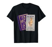 Carta Artistica con Gatto Tarocchi Floppa Mystic Kitty Fortune Teller Maglietta