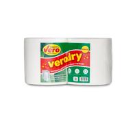 Carta asciugamano Industriale VERO Dry | 2 Rotoli Micro-Incollati 2 Veli | Super