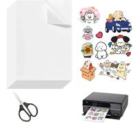 Carta Autoadesiva A4 Trasparente, A4 Carta Adesiva per Stampante, Vinile Adesivo Stampabile, 20PCS Fogli Adesivi A4 Stampabili A4 Carta Adesiva Etichette Etichette Autoadesive per Stampante