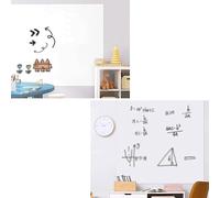 Carta autoadesiva per lavagna bianca- Lavagna adesiva cancellabile a secco in PET bianco di varie dimensioni(47.3x78.8IN(1.2x2m))