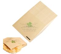 Carta avvolgente, 100 pezzi di carta per hamburger usa e getta, 15 x 15 cm, ecologica, sacchetti per hamburger triangolari, sacchetti per snack in carta kraft per imballaggio alimentare