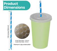 Carta Bere Cannucce Biodegradabile Eco Friendly 195mm Festa di Nozze Smoothie UK