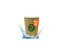 Carta Bianca Monouso 50 Tazze Vetro Eco-Friendly Lancio Festa Ideale 250ML