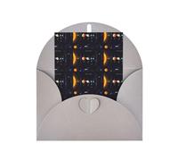 Carta bianca verticale con stampa di Giove Saturno con sistema solare, per auguri di ringraziamento (Thinking of You Biglietto di compleanno)