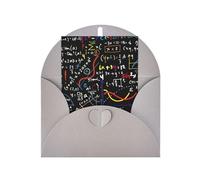 Carta bianca verticale con stampa matematica per auguri di ringraziamento (Thinking of You Biglietto di compleanno)