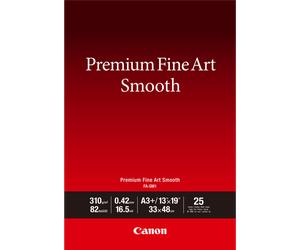 Carta Canon Premium Fine Art Smooth FA-SM1 A3 Plus - 25 fogli