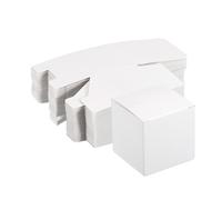 Carta Cartone Scatole Ondulato Carta Scatola Bianco 2.4" x 2.4" x 2.4" 30pz