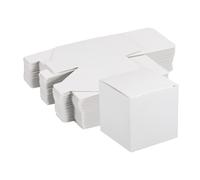Carta Cartone Scatole Ondulato Carta Scatola Bianco 2.8" x 2.8" x 2.8" 30pz