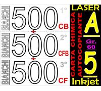 CARTA CHIMICA 3 COPIE RICEVUTE FISCALI X STAMPANTI LASER INKJET A5 BIANCA