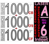CARTA CHIMICA 80GR 3 COPIE RICEVUTE FISCALI X STAMPANTI LASER INKJET A6 BIANCA