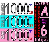 CARTA CHIMICA RICEVUTE FISCALI X STAMPANTI LASER INKJET A6 3 COPIE BIA CELE ROSA