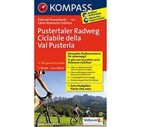 Carta cicloturistica tour n. 7017. Ciclabile della Val Pusteria-Pustertaler Radweg: Fietsroutekaart 1:50 000