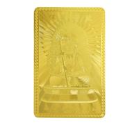Carta cinese Feng Shui, carta fortunata del Dio della ricchezza,Carta di Dio della ricchezza Feng Shui cinese - Carta talismano d'oro di amici di famiglia decorativa per ricchezza e