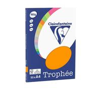 Carta Colorata Clairefontaine Arancione A4 160 g/m² (50 fogli)