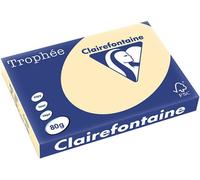 Clairefontaine Trophee - Risma di 500 fogli di Carta colorata, 80 g A3 camoscio