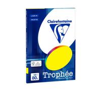 Clairefontaine Trophée - Mini Resma di carta, 100 fogli, formato A4, 21 x 29.7 cm A4, 21 x 29.7 cm Giallo fluo