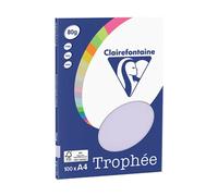 Clairefontaine - Confezione di carta Trophée - 100 fogli - A4 (21 x 29,7 cm) - Colore: Viola
