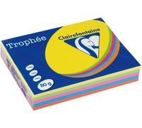Carta Colorata Clairefontaine Multipack giallo intenso/verde/arancio/rosa A4 80 g/m² (5x100 fogli)