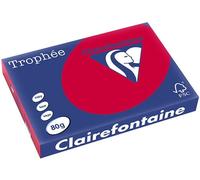 Carta Colorata Clairefontaine Rosso ciliegia A3 80 g/m² (500 fogli)