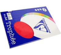 Carta Colorata Clairefontaine Rosso ciliegia A4 160 g/m² (50 fogli)