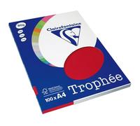 Carta Colorata Clairefontaine Rosso ciliegia A4 80 g/m² (100 fogli)