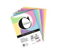 Carta colorata Cromatica CWR colori tenui formato A3 250 ff - 5 colori assortiti