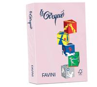 carta colorata favini le cirque a3 80 g/m² colori tenuti rosa 108 - risma da 500 fogli - a71s353