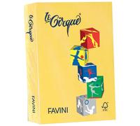 carta colorata favini le cirque a4 160 g/m² colori forti giallo sole 202 - risma da 250 fogli - a74b304