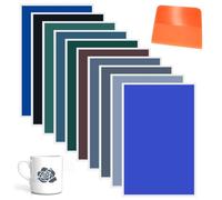 Carta colorata per incisione laser, 10 pezzi 27 x 39 cm per incisione laser, per marcatura e incisione, ceramica, vetro
